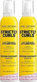 Curl Enhancing Styling Foam, Extra Hold | Vitamin E & Silk Proteins | Anti-Frizz | Mousse | Pack of 2