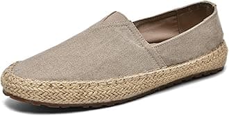 CASMAG Men's Fashion Casual Cloth Shoes Canvas Slip-on Loafers Espadrille Lei...