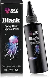 High Concentrated Black Epoxy Resin Pigment Paste, 100ml, Opaque Resin Dye for Art, River Table, Jewelry Making, Coasters