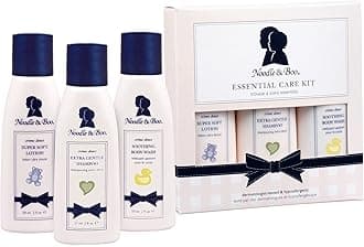 Essential Care 3 Piece Kit Super Soft Baby Lotion, Extra Gentle Shampoo and Soothing Body Wash, 2 Oz of each