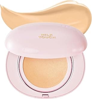 milktouch Cushion Foundation, 24H Flawless Skin, Radiant Shine, No Oxidation, Long-Lasting, Non-Creasing, 60% Hydrating Skincare Infused Korean, Stocking Stuffers, Christmas Gifts (23W Vanilla Beige)