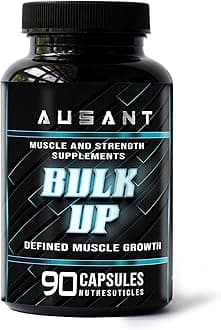 Ausant BULK UP Mass & Weight Gainer Capsule | Fast Weight & Muscle Gain, Increase Strength, Natural Alternative for Bulking for Men & Women (90 Capsules)