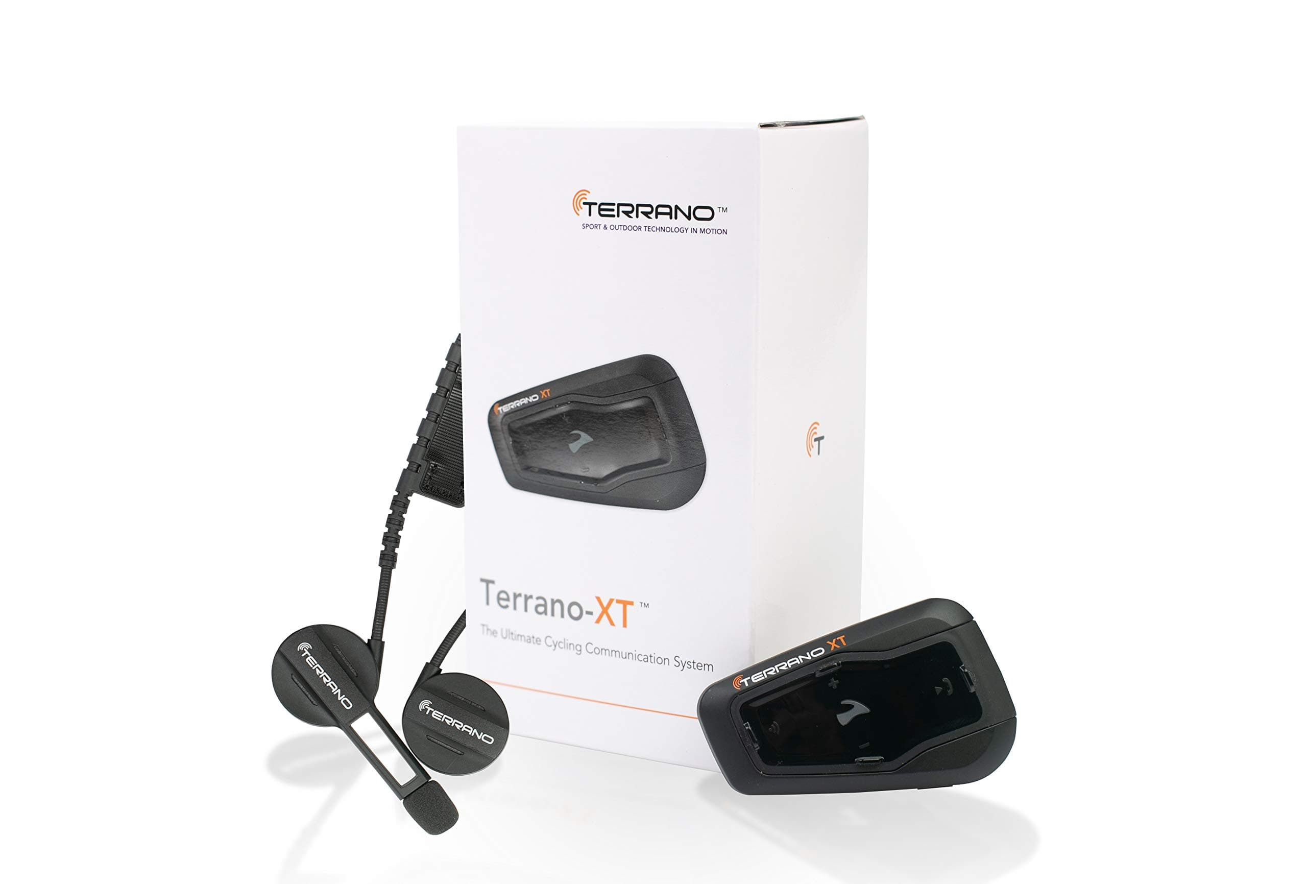 Terrano XT - The Perfect Cycling Bluetooth Headset, Multi-Person Intercom, Music, Radio, Audio Sharing, Two-Channels Phone/GPS Pairing, Noise Filtering, and More (Single Pack)