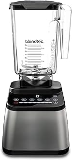 Original Designer Series Blender and 90 Oz WildSide+ Jar - Kitchen Blender Bundle - Stainless Steel