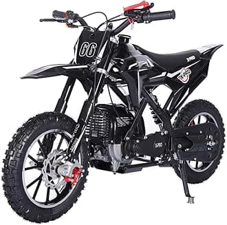 X-PRO Hawk Mini Dirt Bike, Gas Power 4 Stroke Dirt Bike! 40CC Pit Bike, Pull Start, 10" Wheels! (Black)