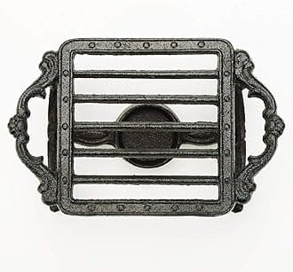 Sungmor Heavy Duty Cast Iron Teapot Dish Warmer Stable Holder for Tealight Stand | Tealight Warmer Decorative Stove for Villa Yard Balcony-Square