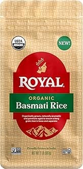 Royal White Basmati Rice - Organic Long Grain Rice, 2 lb