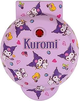 Uncanny Brands Hello Kitty Kuromi Mini Waffle Maker - Cook With Your Favorite Bunny Character