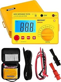 ALLOSUN - EM480B Audio Impedance Tester Digital LCD Insulation Resistance Megohmmeter Meter Tester with Bag