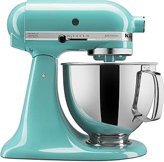 KitchenAid Artisan Series 5 Quart Tilt Head Stand Mixer with Pouring Shield KSM150PS, Aqua Sky