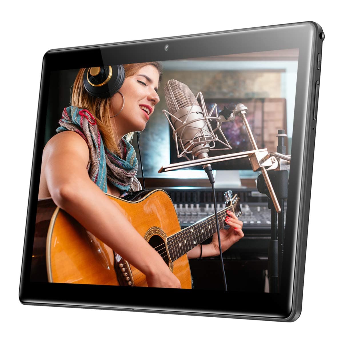 10" Inch Google Android Tablet,PADGENE Android7.0 Phablet Tablet Quad Core Pad with Dual Camera, 1GB Ram+16GB Disk, Wifi, Bluetooth, 1280x800 HD IPS screen, Google Play (QT-10 RoseGold)