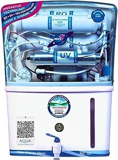 Aqua RO Domestic Water Purifier (RO+ LED UV+ ORC COPPER+ HIGH TDS MEMBRANE+ TDS CONTROL) Best For High Fluroide or Chemical Water | 20 LPH | 12 Liter Storage (Aqua G+ Premium)