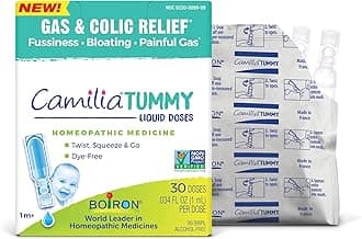 Boiron Camilia Tummy for Colic, Painful Gas, Bloating, & Fussiness- Sterile and Non-Drowsy Liquid Doses - 30 Count