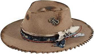 Vintage Mens Fedora Firm Wool Women Felt Panama Hat Classic Rancher Hats Wide Brim