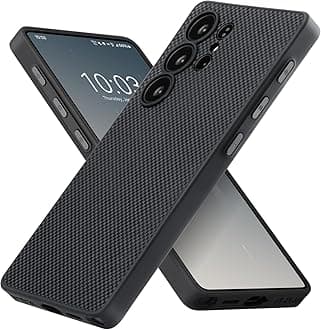 PITAKA for S25 Ultra Case, 6.9 Inch, Compatible with Magnetic, PinButton Case For Samsung Galaxy S25 Ultra,1500D Aramid Fiber Made [MagEZ Case 5- Black/Grey]