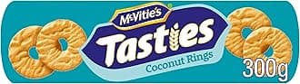 McVitie's Tasties Coconut Rings Biscuits, 300 g (Pack of 1)