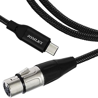 XLR to USB C Microphone Cable 10 ft/3m, USB Type C to XLR Female Audio Cable, Plug and Play Mic Link Studio Cable for Audio Recording, Karaoke, Live Podcast