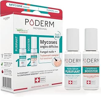 PODERM - PACK OF 2 SEVERE FUNGAL INFECTION PRODUCTS - Special comprehensive treatment for difficult to treat fungal infections - Professional foot/hand treatment - Quick & easy - Swiss Made