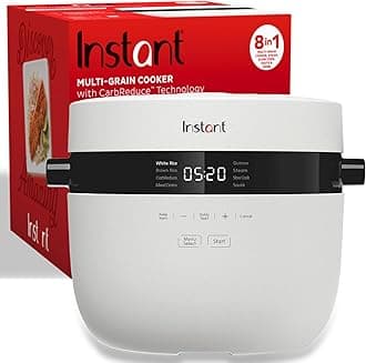 Instant 20-Cup Rice Cooker, Rice and Grain Multi-Cooker with Carb Reducing Technology without Compromising Taste or Texture, From the Makers of Instant Pot, Includes 8 Cooking Presets
