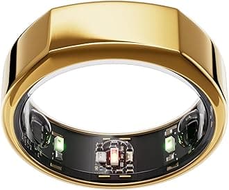 OURARing Gen3 Heritage - Gold - Size 8 - Smart Ring - Size First with Oura Ring Gen3 Sizing Kit - Sleep Tracking Wearable - Heart Rate - Fitness Tracker - 5-7 Days Battery Life