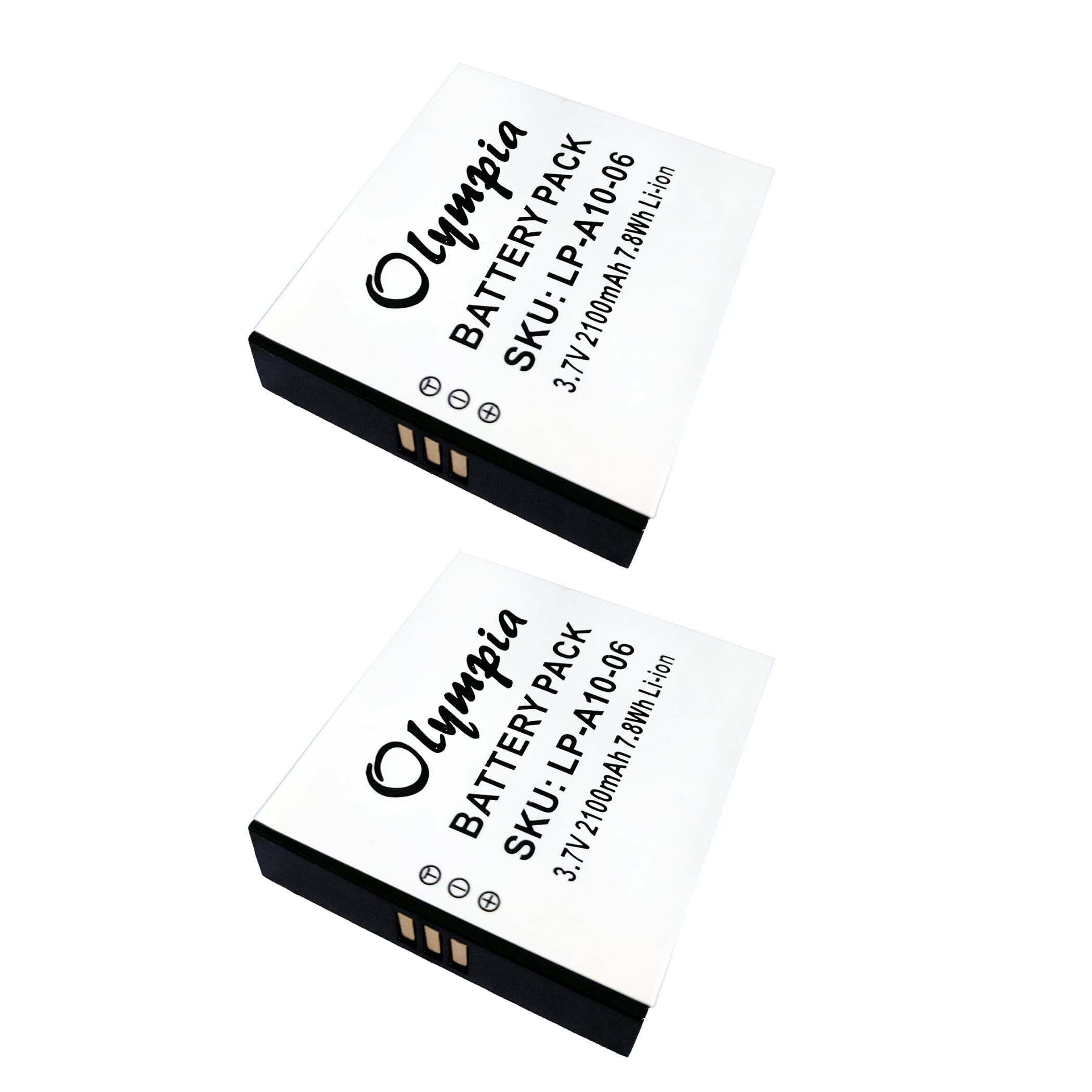 2 Pack Replacement Golf Buddy LP-A08-05 Battery - Replacement for GolfBuddy GPS Battery (2100mAh, 3.7V, Li-Ion)
