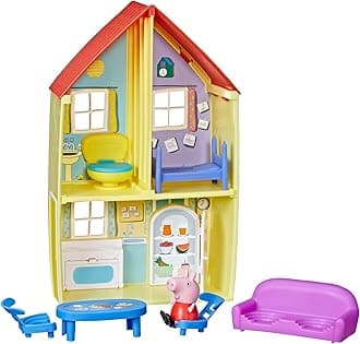Peppa’s Adventures Family House Playset, Includes Figure and 6 Fun Accessories, Preschool Toy for Ages 3 Up