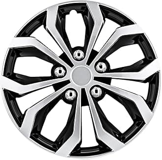 Pilot Automotive Wh553-16S-Bs Black/Silver 16 Inch 16" Spyder Performance Wheel Cover | Pack Of 4 | Fits Toyota Volkswagen Vw Chevy Chevrolet Honda Mazda Dodge Ford And Others