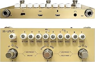 Multi Effects Acoustic Guitar Pedal,Cube Baby AC Guitar Multi Effects Pedal Delay Chorus Tremolo Reverb Effect Pedal