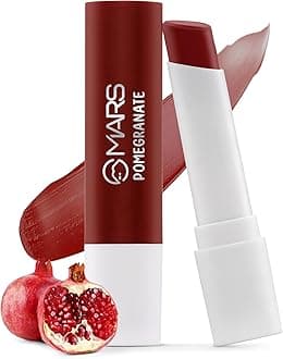 MARS Aqua Splash Tinted Lip Balm Enriched with Shea Butter, Jojoba Oil, Vitamin-E & Cocoa Extract | Repair Chapped Lips | Non-Sticky, Moisturising & Nourishing (3.0 gm) (02-POMEGRANATE)