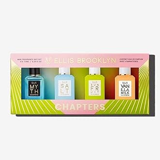Chapters Mini Fragrance Gift Set – 4 x 7.5ml Eau de Parfum, Mini Dabbers – Includes MYTH, SALT, SUN FRUIT & VANILLA MILK – Luxury Vegan & Cruelty-Free Perfume Gift Set