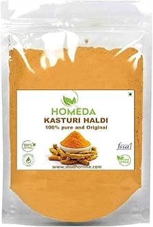 Homeda Kasturi Haldi Powder for Face Beauty (1.8 Kg / 1800 grams), Wild Turmeric Powder for Skin Whitening, Kasturi Manjal, Amba Haldi, Kasthuri Turmeric, Kachora, Pasupu
