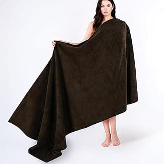 Cotton Paradise 100% Cotton 40x80 Oversized Bath Sheet, Extra Large Turkish Bath Towels for Bathroom, Brown Bathsheet