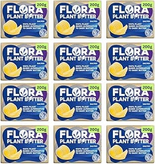 Vegan Butter Floras Salted Block Alternative 200g (12x200g)