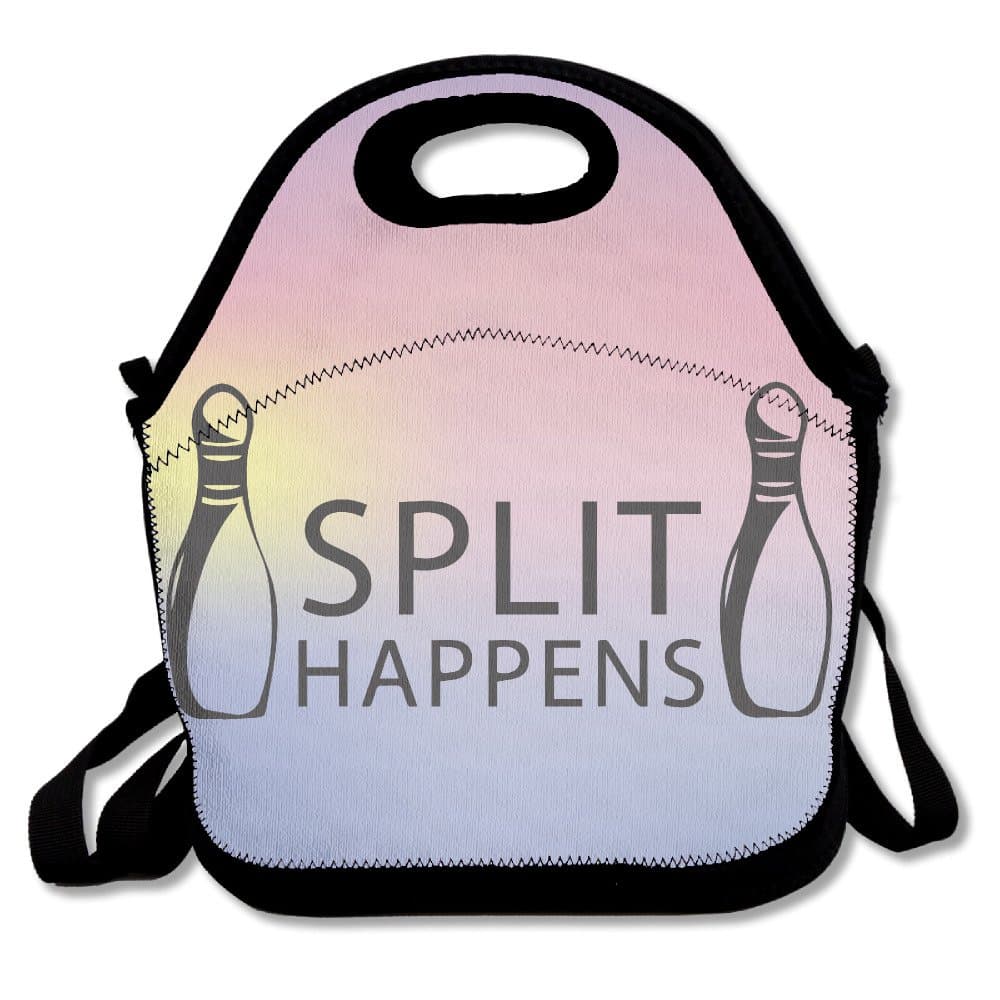 Split Happens Funny Bowling Lunch Bag One Size
