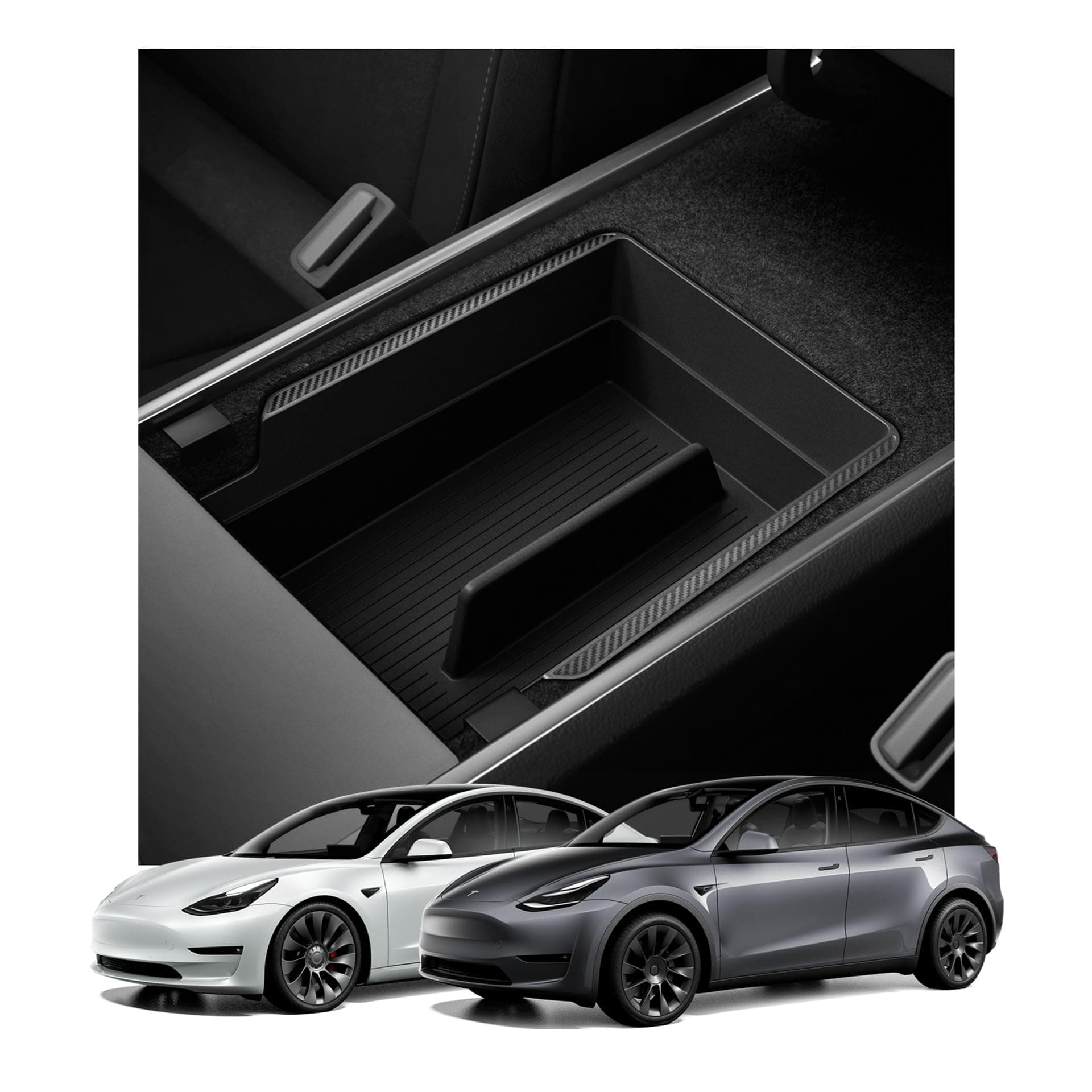Spigen Armrest Console Organizer for Tesla Model Y (2020-2024) & 3 (2017-2023) [Not Compatible with Y Juniper 2025/26 and 3 Highland (2024/25)]