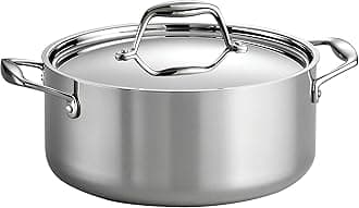 Signature Tri-Ply Clad Stainless Steel 5-Quart Dutch Oven Pot with Lid, Induction-Ready, Dishwasher-Safe, NSF-Certified, Made in Brazil