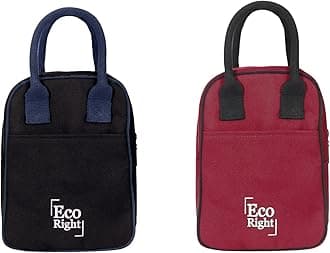 Eco Right Lunch Bags for Office Women & Men, Insulated Lunch Bag for Kids, Tiffin Bag with Bottle Holder, Carry Handle & Pocket