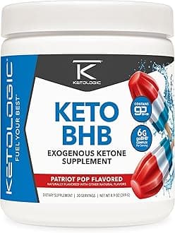 Keto BHB (Patriot Pop Flavor) 30 Servings - Exogenous Ketone Supplement with goBHB, Beta-Hydroxybutyrate Salts