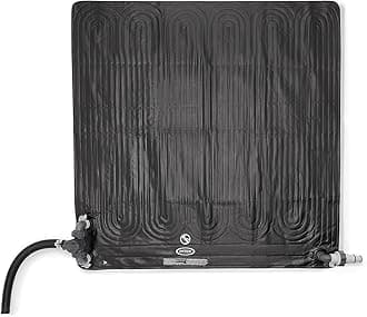 Intex 28685E 47 Inch x 47 Inch Solar Pool Water Heater Mat for 8,000 Gallon Above Ground Swimming Pool with Hose Attachment and Adaptors, Black