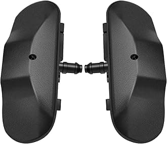 Pair Front Windshield Washer Nozzles Jet Heated Set For VW Tiguan Amarok Scirocco Passat B6 EOS Touran Sharan Caddy Jetta Touareg Beetle Golf For Skoda Superb Yeti