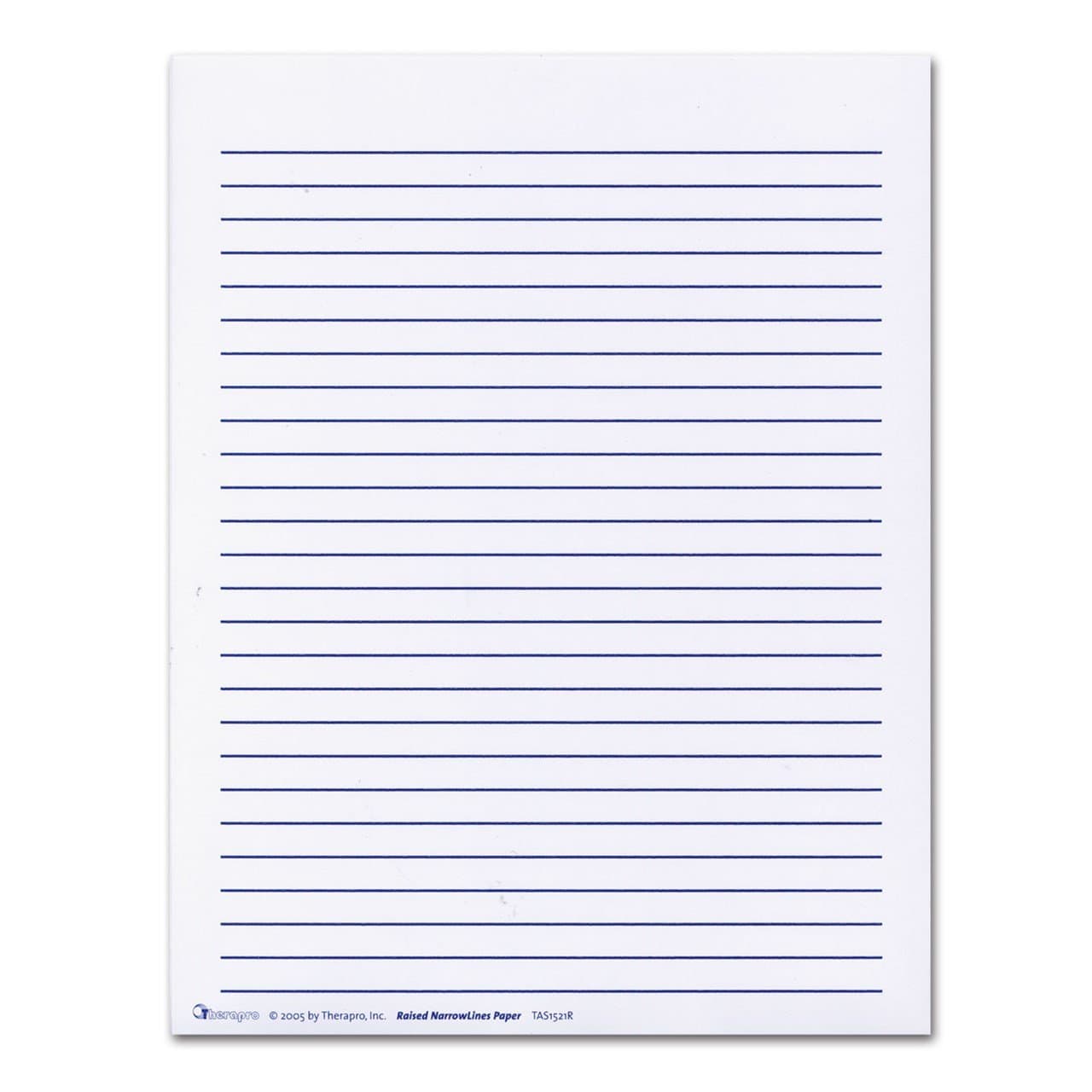 MaxiAids Raised Lines Paper - Narrow