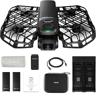 HOVERAir X1 PRO 4K Drone with Camera, Foldable Action Flying Camera with 42 KM/H Follow Speed, 10+ Fully Automatic Flight Modes, Fly Anywhere with OmniTerrain, SmoothCapture 2.0(Basic Combo)