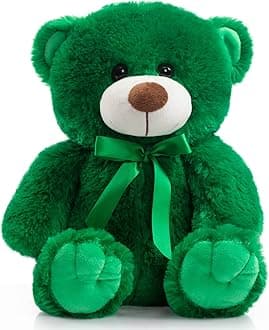 - Super Color Teddy Bear Stuffed Animals Plush Toy for Children Girlfriend Family Congratulations Baby Shower Birthday Green 14 inch