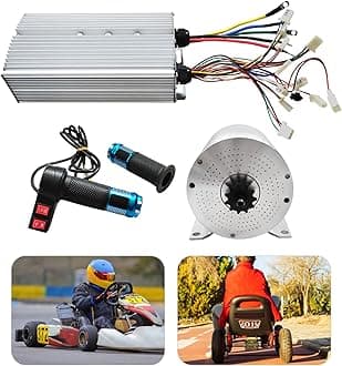 24V 36V 48V Electric Bicycle Conversion Kit E-Bike Wheel Motor Kit with Chain Freewheel Motor Controller Accelerator Handle Electric Bike Motor Controller Kit for Regular Bicycles