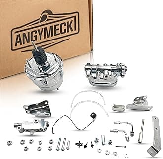 7" Dual Power Brake Booster Conversion Kit for 1964-1972 Chevelle GTO 442 Lemans Cutlass Caprice Skylark Monte Carlo El Camino 1967-1978 Chevy Camaro 1967-1969 Pontiac Firebird CNCB70008