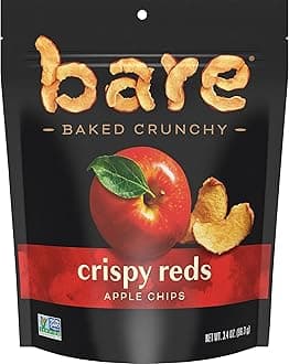 bare Baked Crunchy Apple Chips, Fujis & Reds, 3.4oz Bag