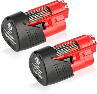 2 x Waitley M12 12V 3Ah Replacement Battery for Milwaukee M12 Li-ion Battery 48-11-2411 48-11-2440 48-11-2402 Tools
