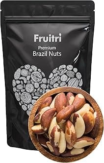 Fruitri Exotic Brazil Nuts 500g, High in Selenium, Protein rich, Crunchy & Jumbo Brazilian nuts from Amazon Forest dry fruits