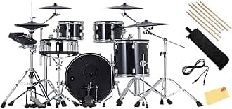Roland VAD507 V-Drums Acoustic Design Electronic Drum Set Bundle with 3.5mm Audio Cable, Drumstick Bag, 3 Pairs of Drumsticks, and Austin Bazaar Polishing Cloth
