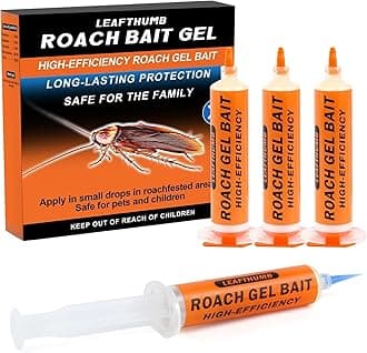 Cockroach Gel Bait - Cockroach Repellent Indoor Roach Attractant with Plant-Based Formula and Essential Oils, Non-Toxic & Family Safe